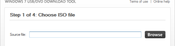 Windows 7 USB/DVD download tool